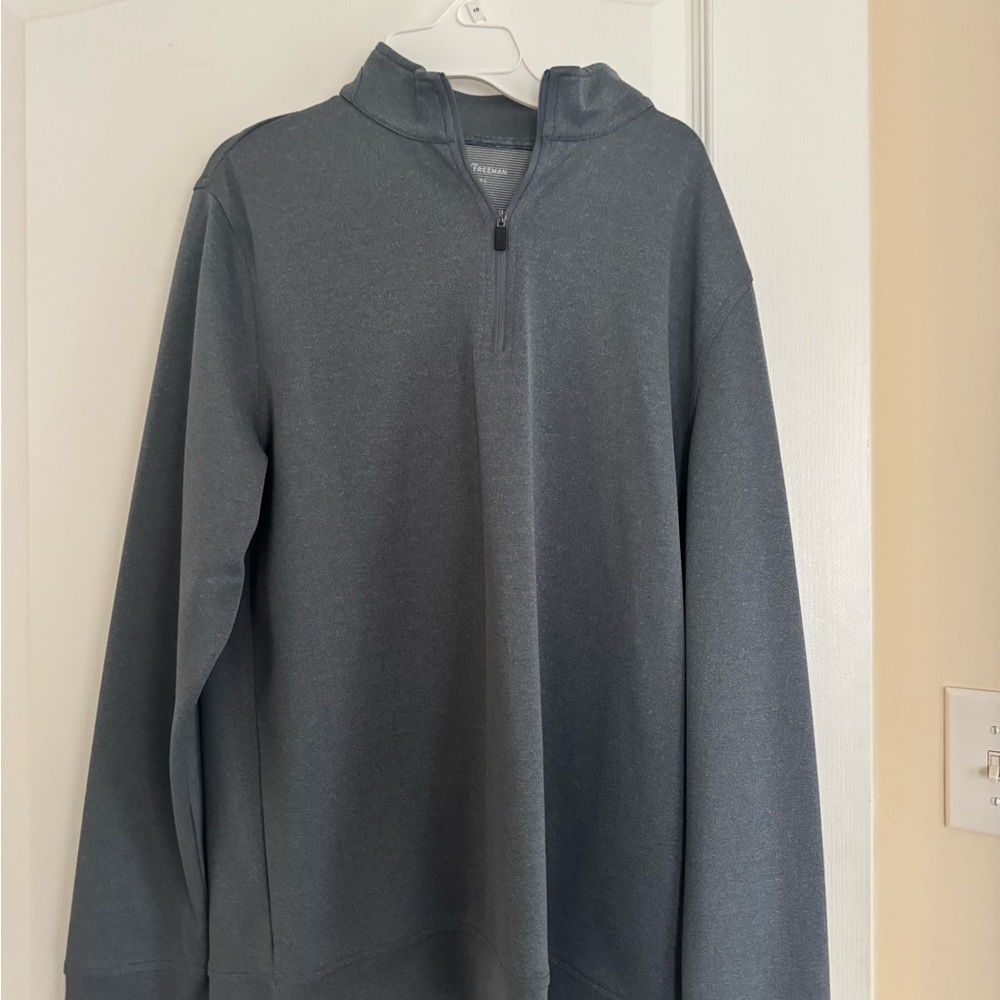 Gray Quarter-Zip Pullover